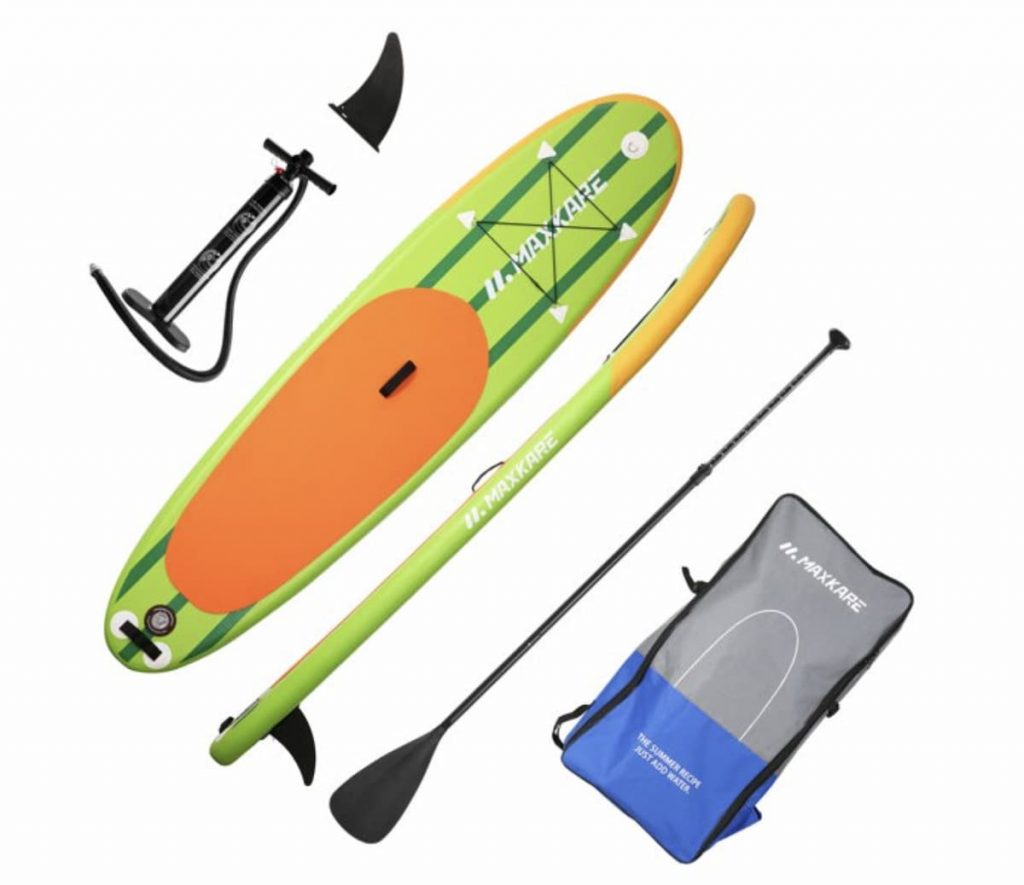 Stand up paddleboarding with dogs
