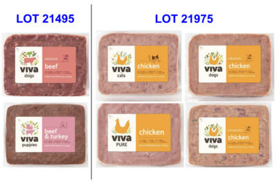 Viva Raw Recalls Pet Food Due to Salmonella and Listeria Risk