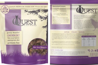 Quest Frozen Cat Food May Contain Low Levels of Thiamine