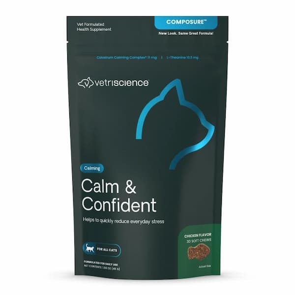 VetriScience Calm & Confident for Cats calming soft chews