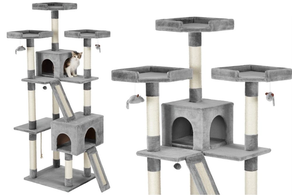 Frisco Faux Fur Cat Tree & Condo