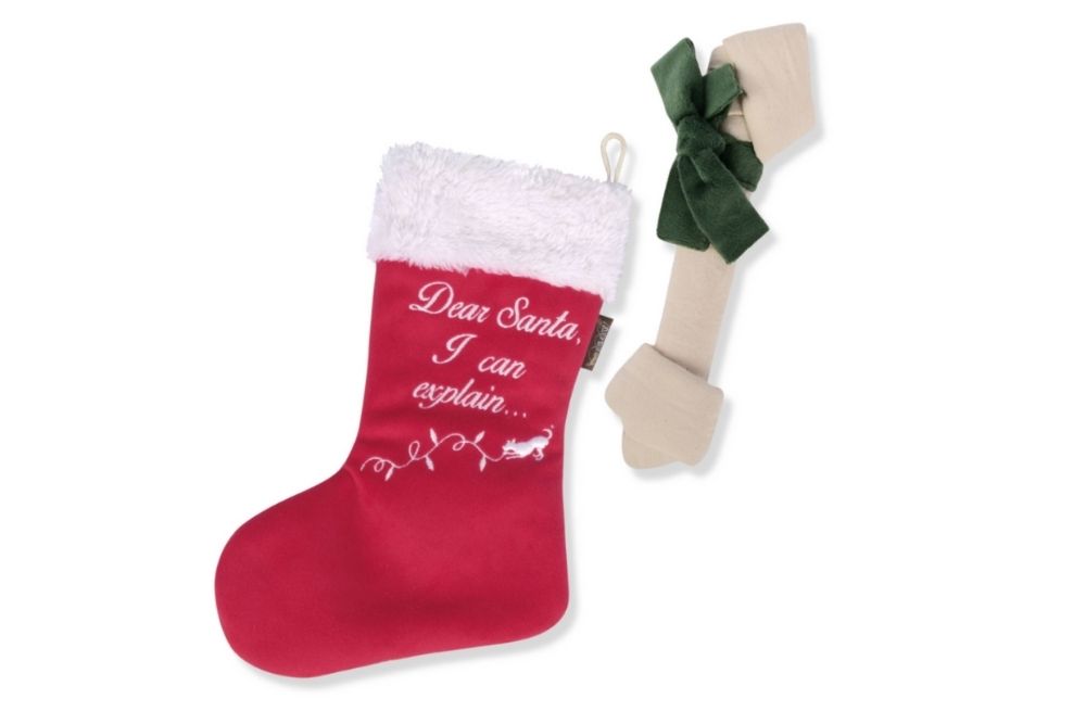 Funny dog Christmas stocking