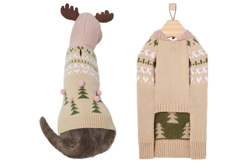 Cat reindeer Christmas sweater